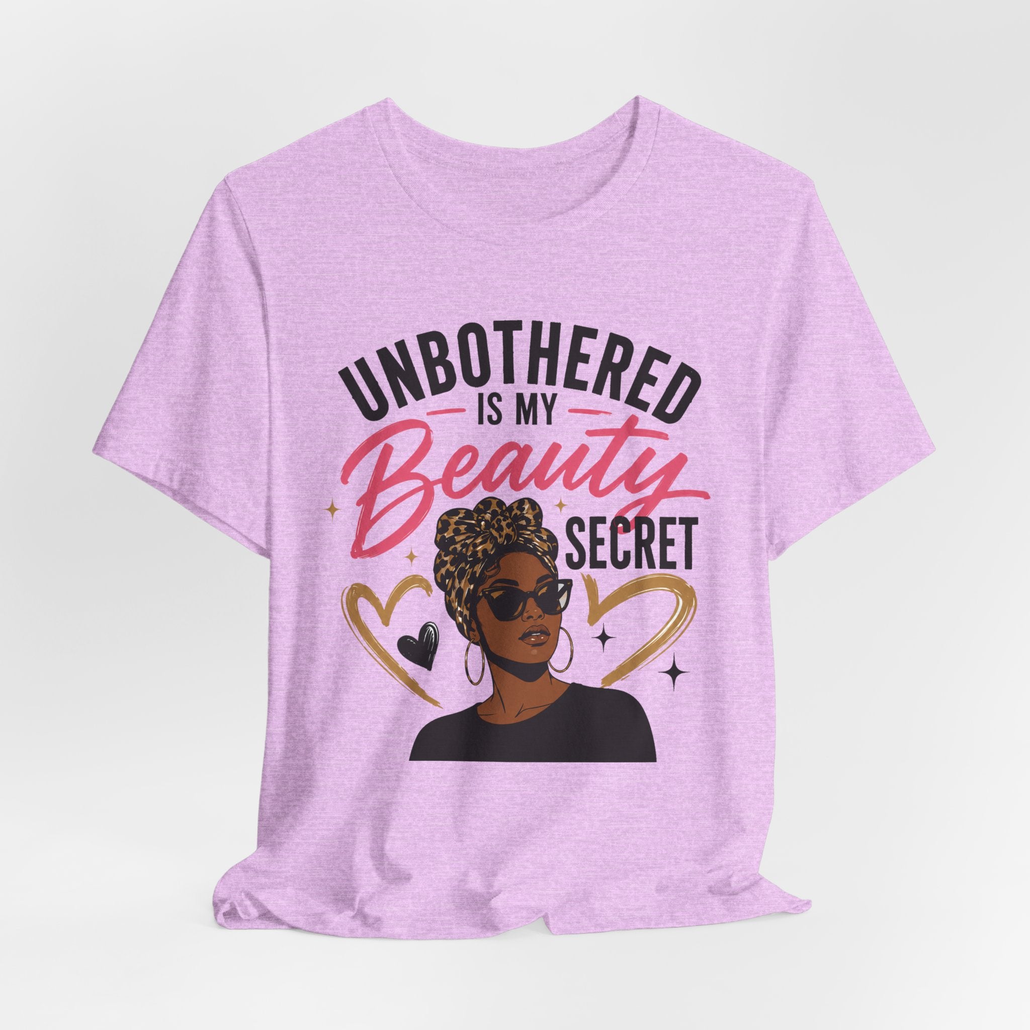 Unbothered Is My Beauty Secret Tee — Empowering Black Woman Graphic T-Shirt