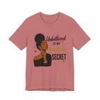 Unbothered Is My Beauty Secret Tee — Empowering Black Woman Graphic T-Shirt