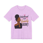 Unbothered Is My Beauty Secret Tee — Empowering Black Woman Graphic T-Shirt