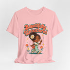 Beautifully Unbothered Tee — Retro Cute Girl Graphic T‑Shirt