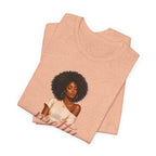 Pretty When I’m Peaceful Tee — Afro Woman Graphic T-Shirt