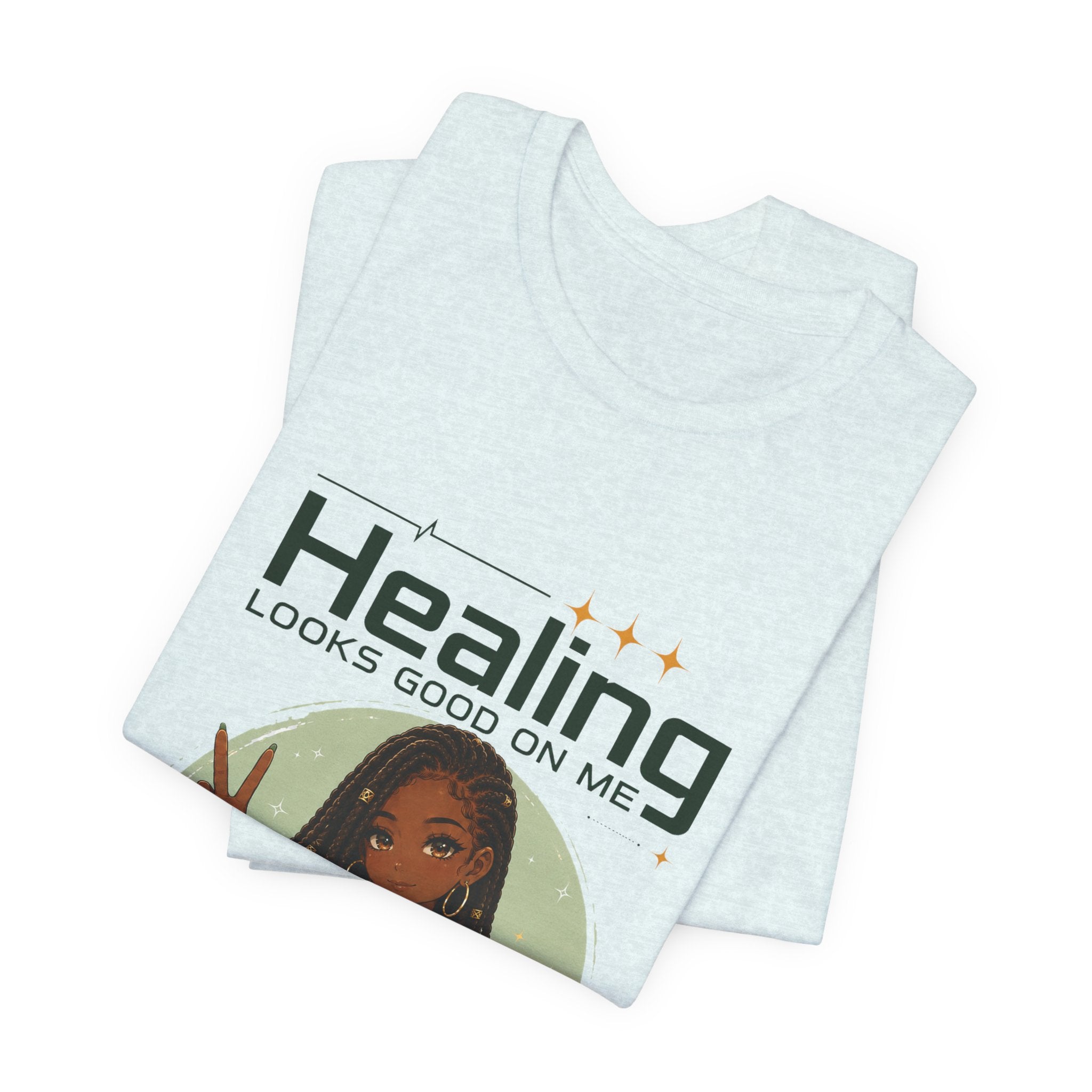 Healing Looks Good On Me Loc Tee — Empowering Self-Care Graphic T-Shirt