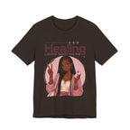 Healing Looks Good On Me T‑Shirt — Self‑Care Positive Vibes Braids Tee