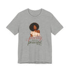 Pretty When I’m Peaceful Tee — Afro Woman Graphic T-Shirt