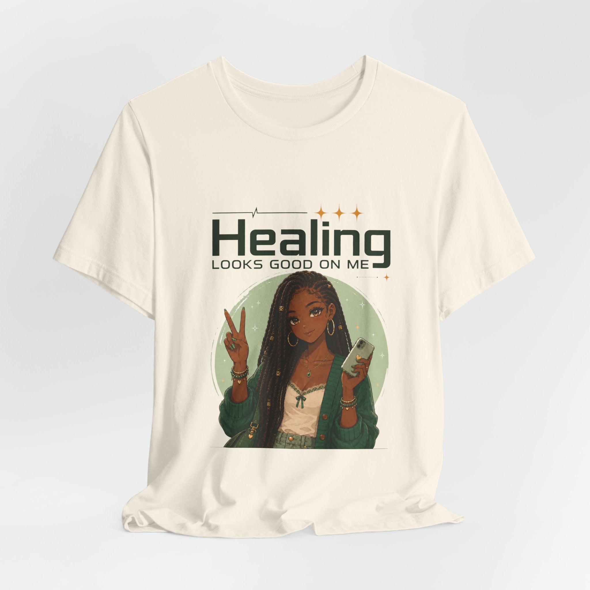 Healing Looks Good On Me Loc Tee — Empowering Self-Care Graphic T-Shirt