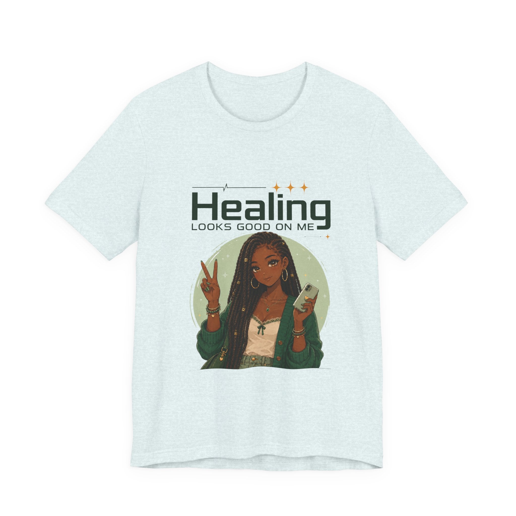 Healing Looks Good On Me Loc Tee — Empowering Self-Care Graphic T-Shirt