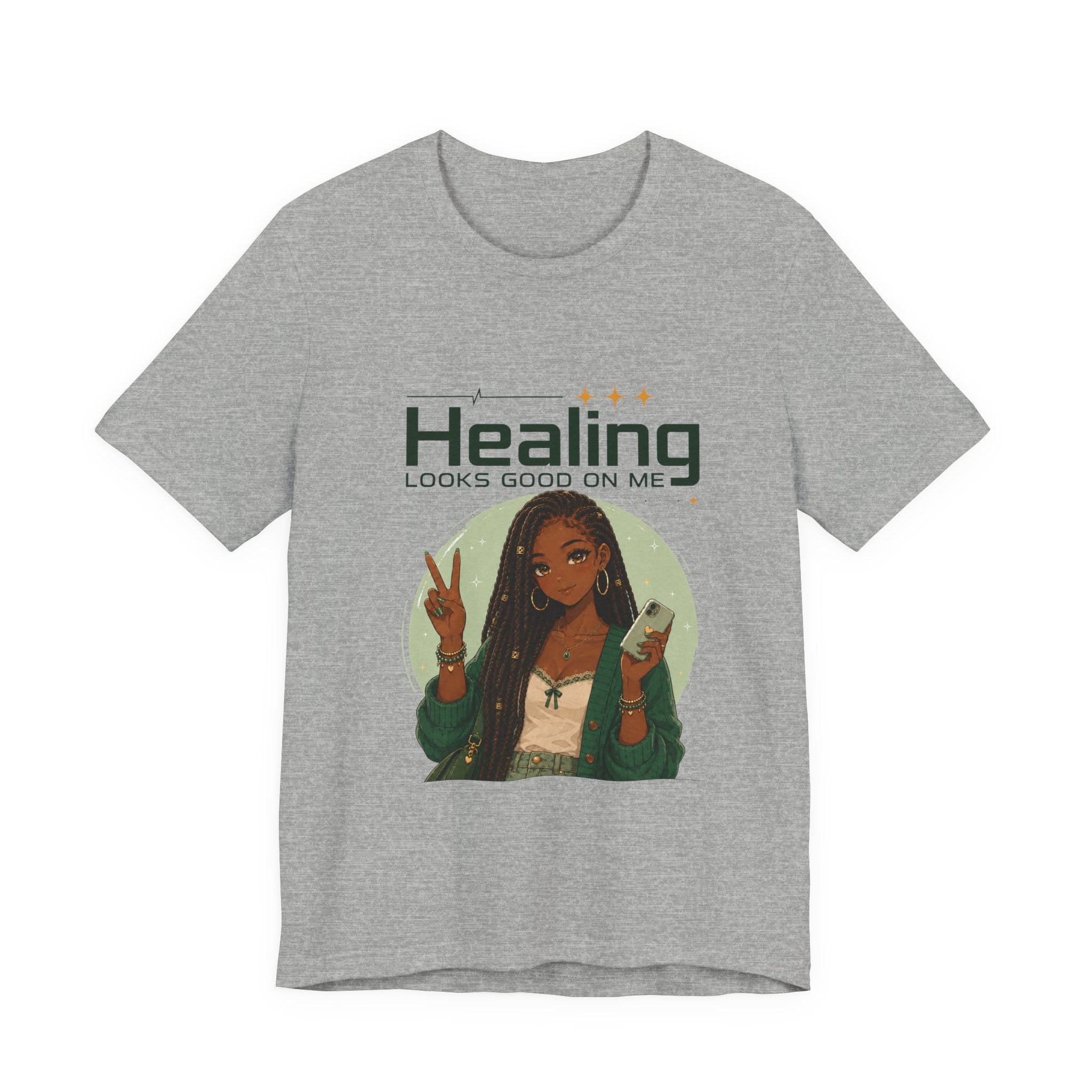 Healing Looks Good On Me Loc Tee — Empowering Self-Care Graphic T-Shirt