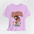 Beautifully Unbothered Tee — Retro Cute Girl Graphic T‑Shirt