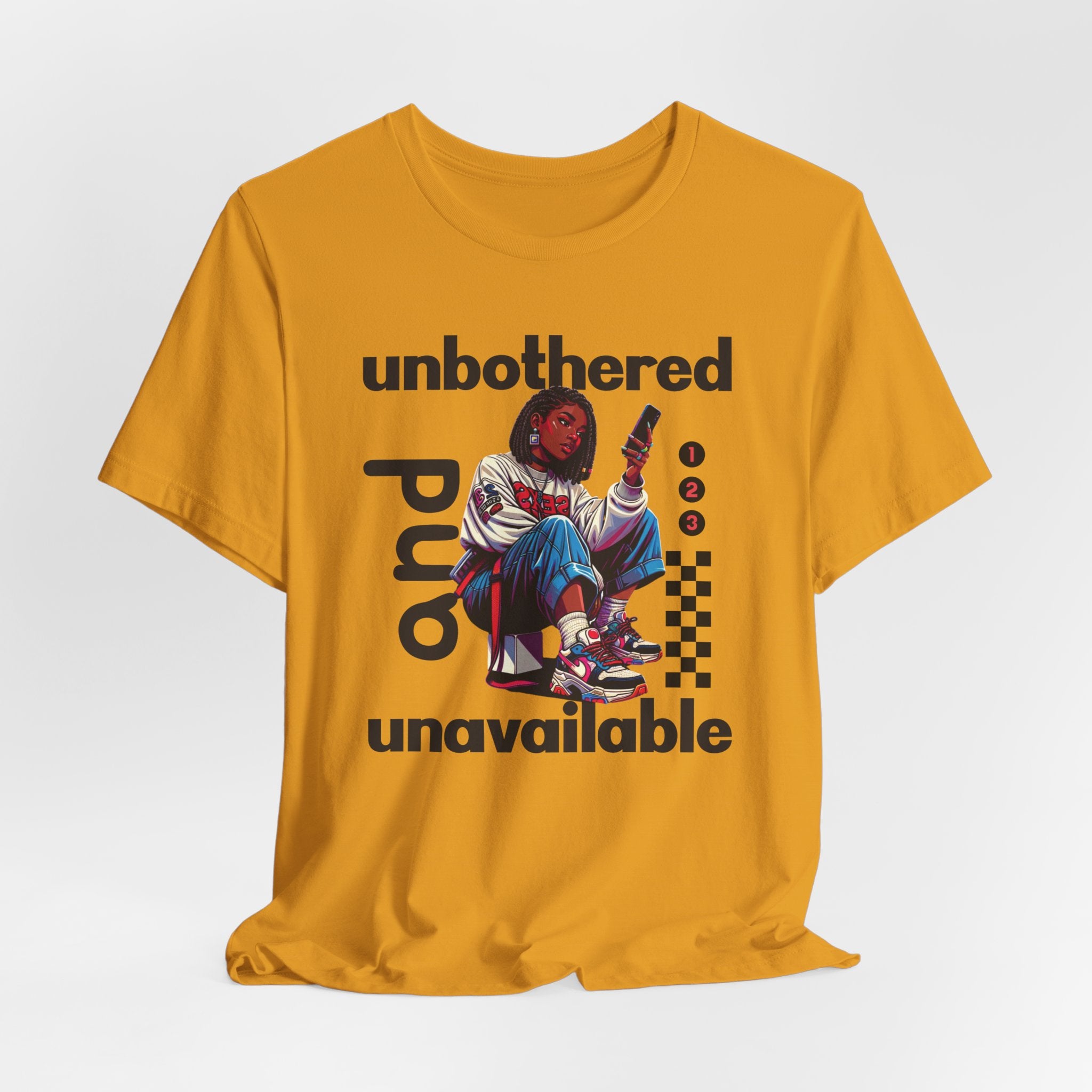 Unbothered and Unavailable Graphic Tee — Casual Streetwear Shirt