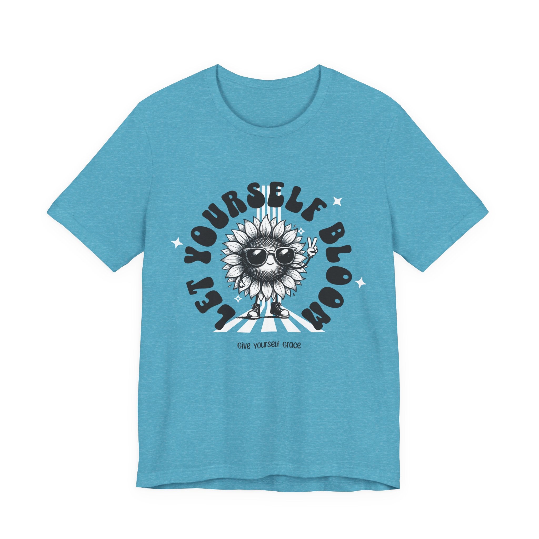 Let Yourself Bloom Sunflower T-Shirt — Positive Gardening Graphic Tee