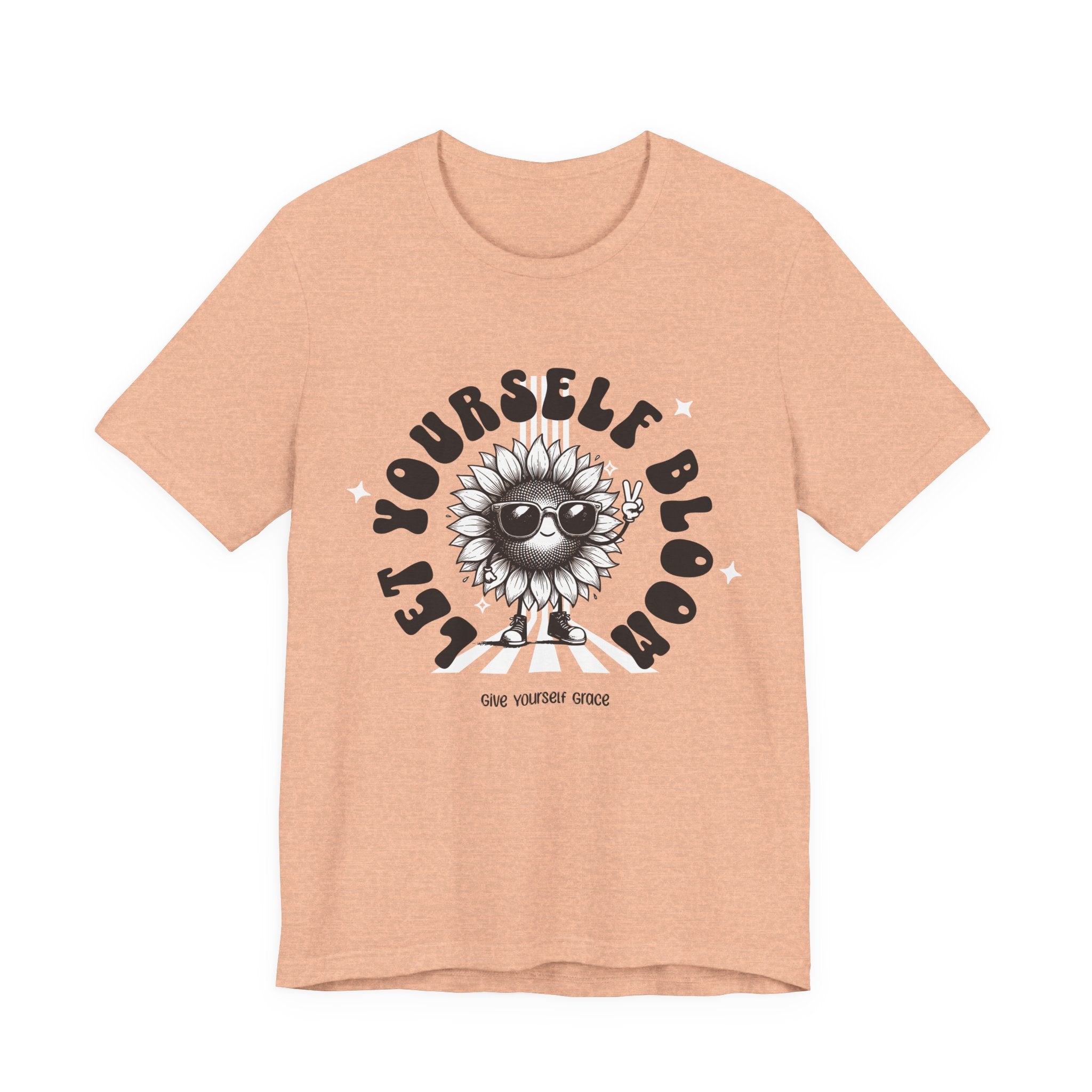 Let Yourself Bloom Sunflower T-Shirt — Positive Gardening Graphic Tee