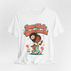 Beautifully Unbothered Tee — Retro Cute Girl Graphic T‑Shirt
