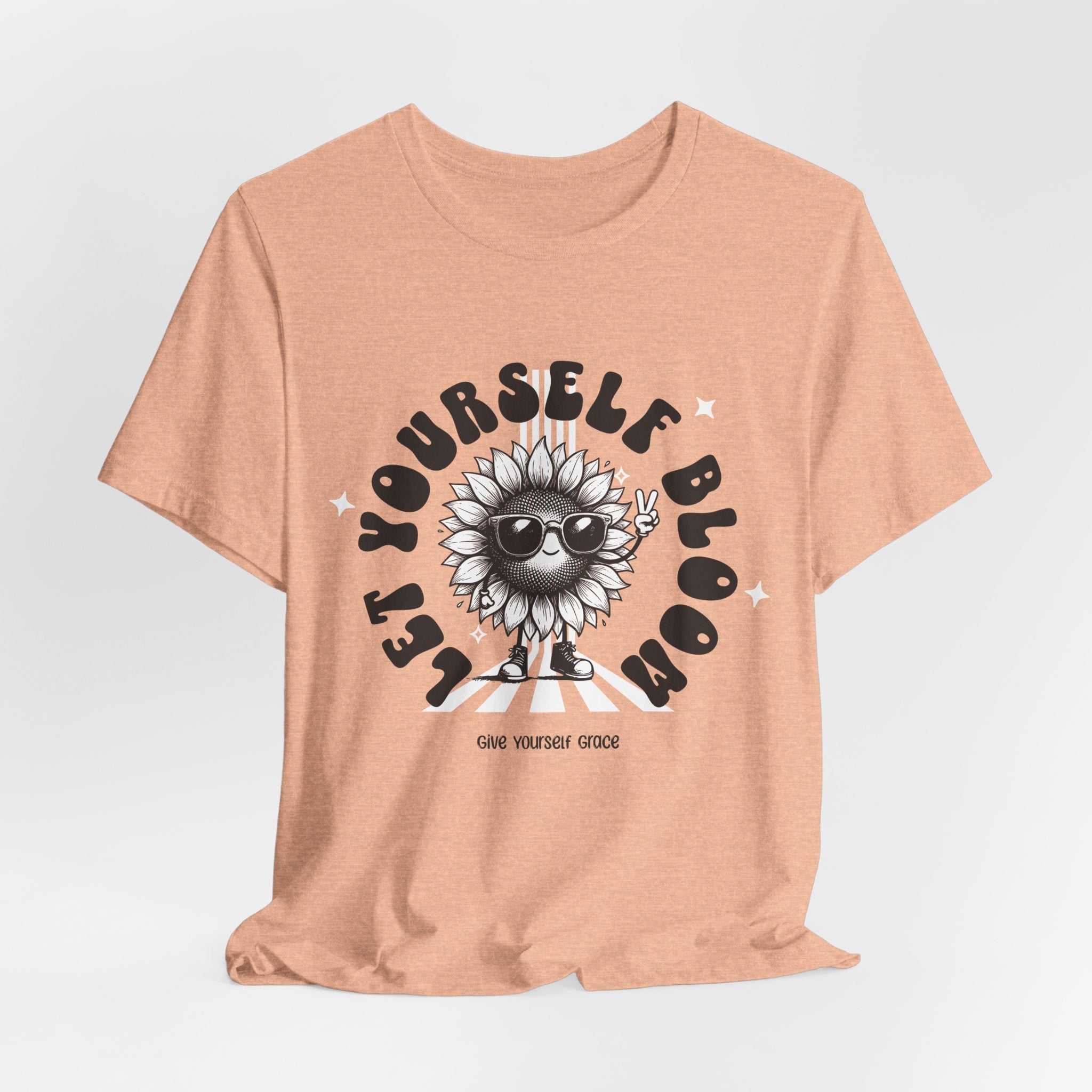 Let Yourself Bloom Sunflower T-Shirt — Positive Gardening Graphic Tee