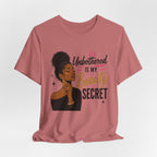 Unbothered Is My Beauty Secret Tee — Empowering Black Woman Graphic T-Shirt