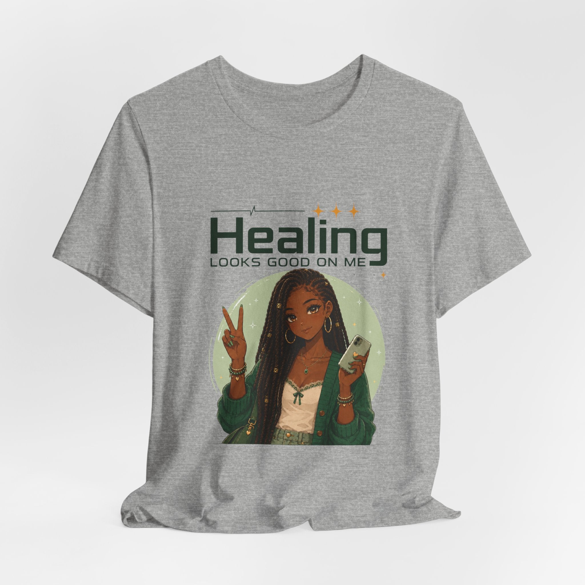 Healing Looks Good On Me Loc Tee — Empowering Self-Care Graphic T-Shirt