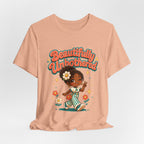 Beautifully Unbothered Tee — Retro Cute Girl Graphic T‑Shirt