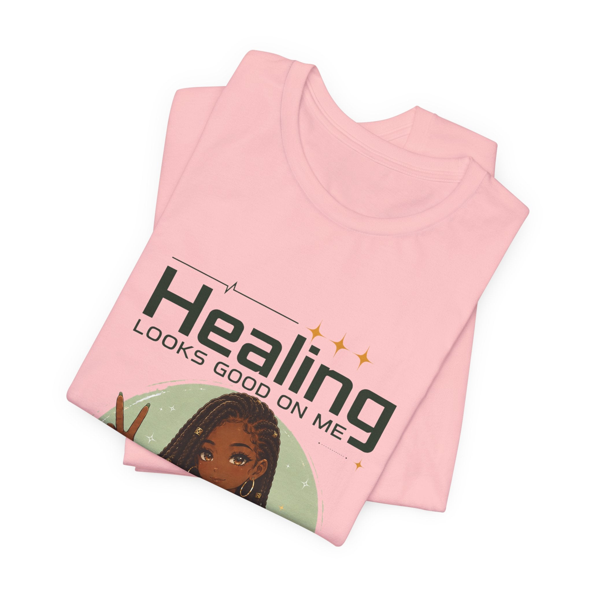 Healing Looks Good On Me Loc Tee — Empowering Self-Care Graphic T-Shirt