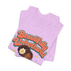 Beautifully Unbothered Tee — Retro Cute Girl Graphic T‑Shirt