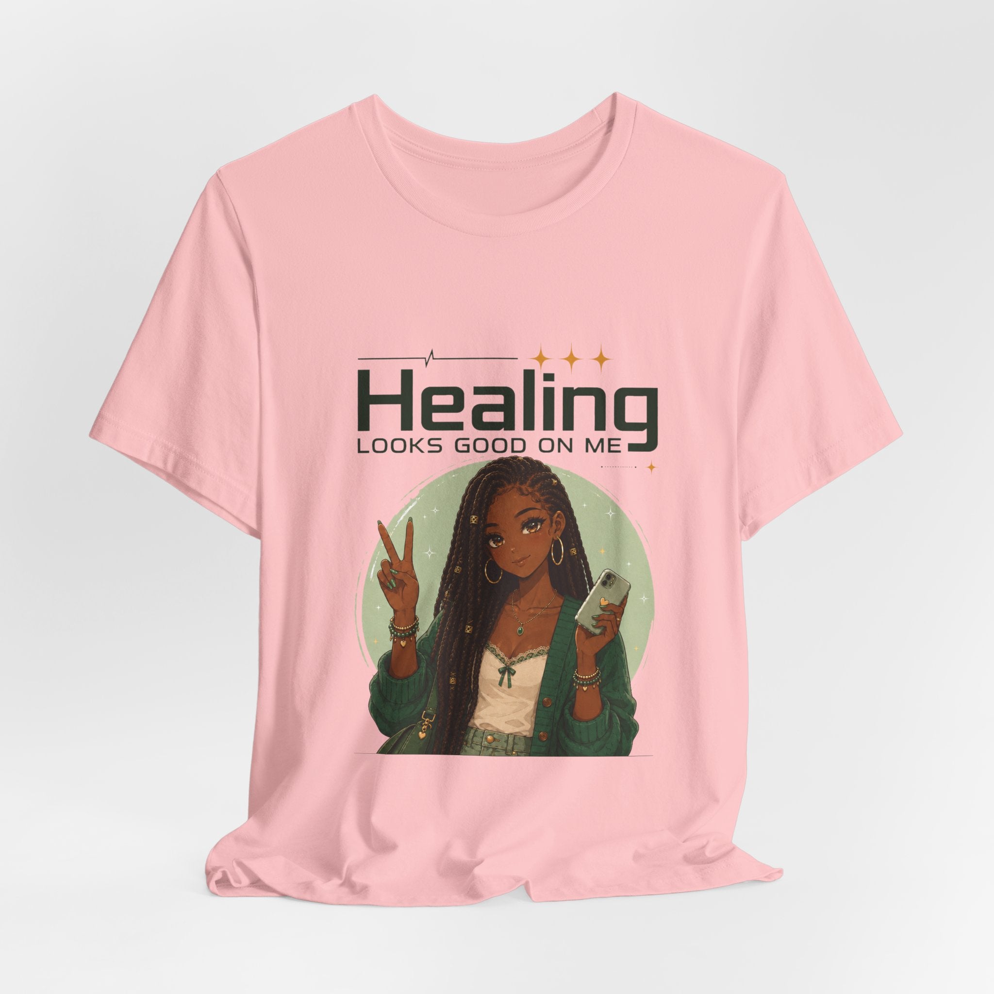 Healing Looks Good On Me Loc Tee — Empowering Self-Care Graphic T-Shirt