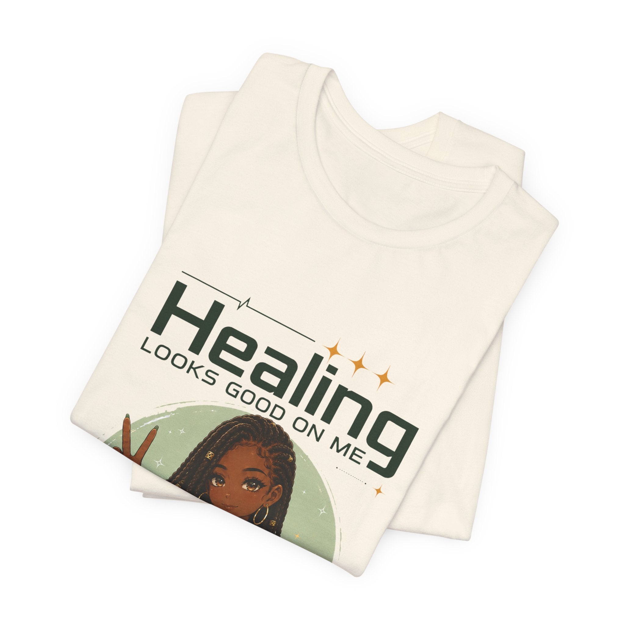 Healing Looks Good On Me Loc Tee — Empowering Self-Care Graphic T-Shirt