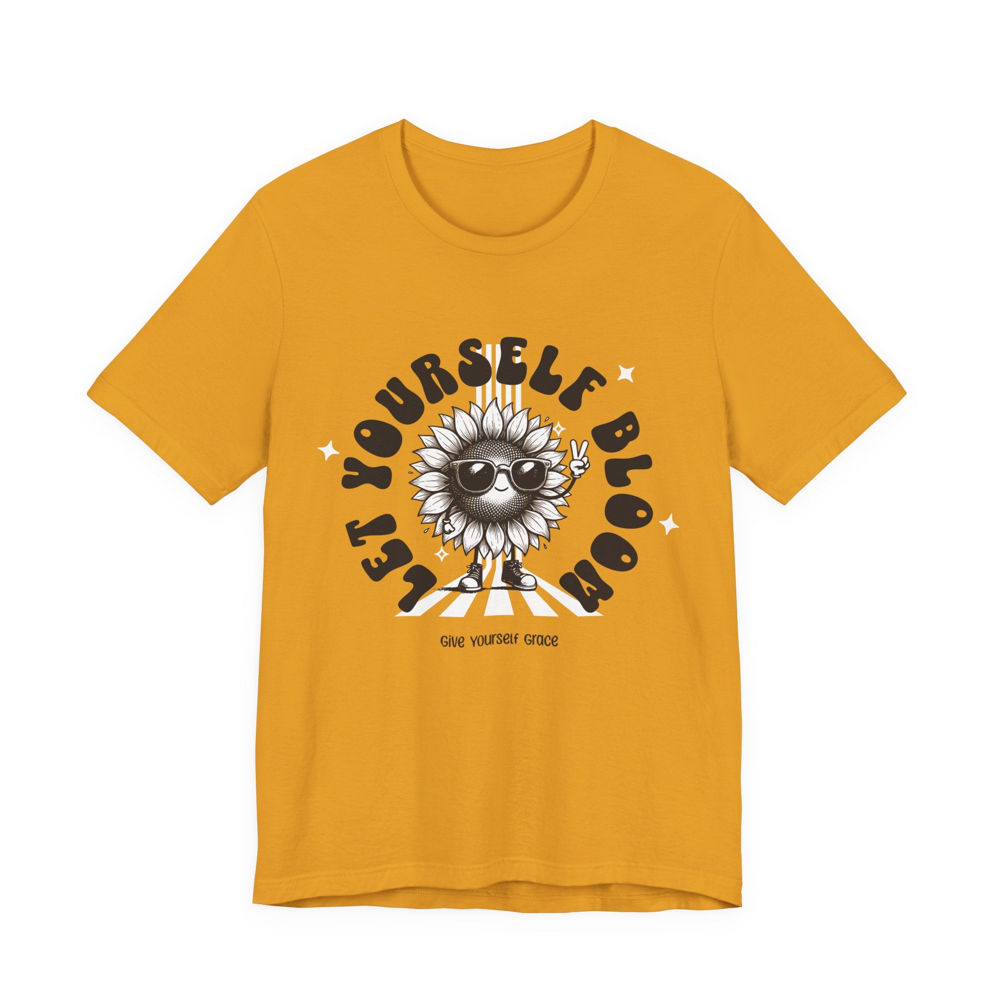 Let Yourself Bloom Sunflower T-Shirt — Positive Gardening Graphic Tee
