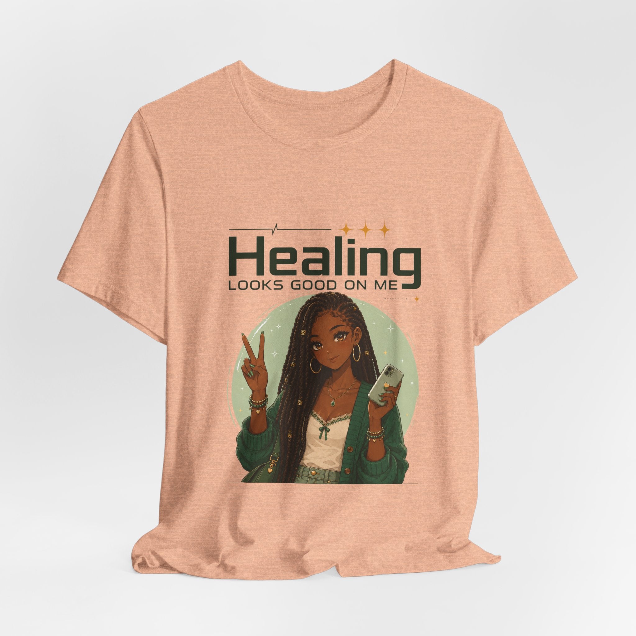 Healing Looks Good On Me Loc Tee — Empowering Self-Care Graphic T-Shirt