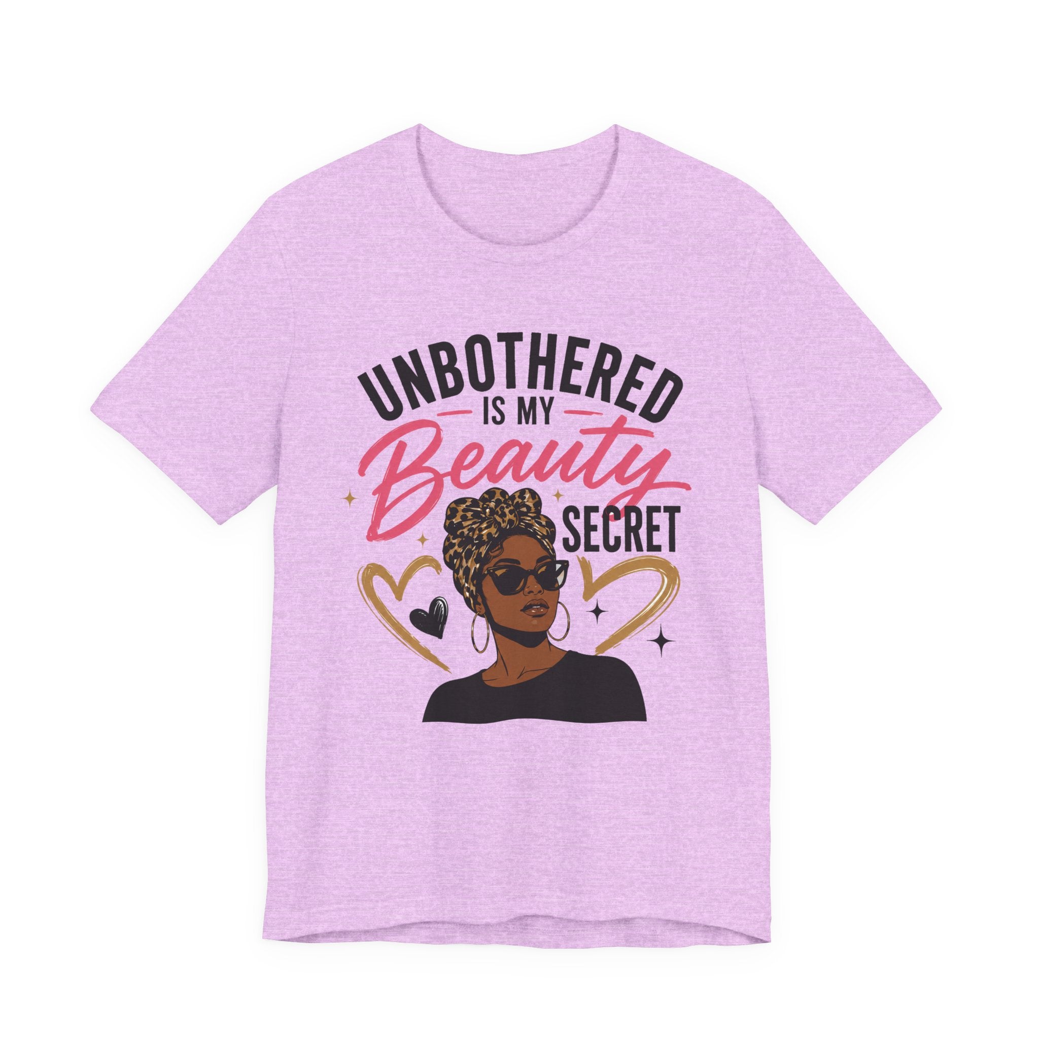 Unbothered Is My Beauty Secret Tee — Empowering Black Woman Graphic T-Shirt