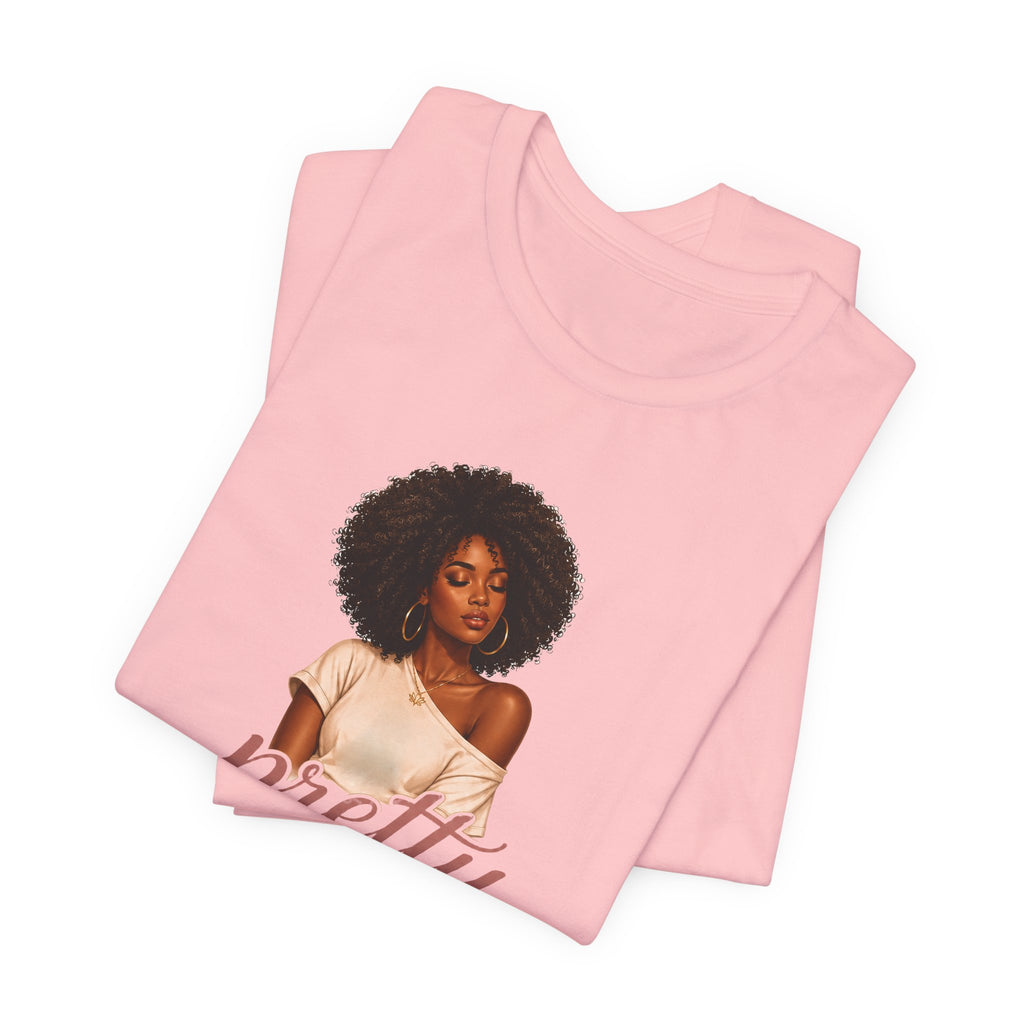 Pretty When I’m Peaceful Tee — Afro Woman Graphic T-Shirt