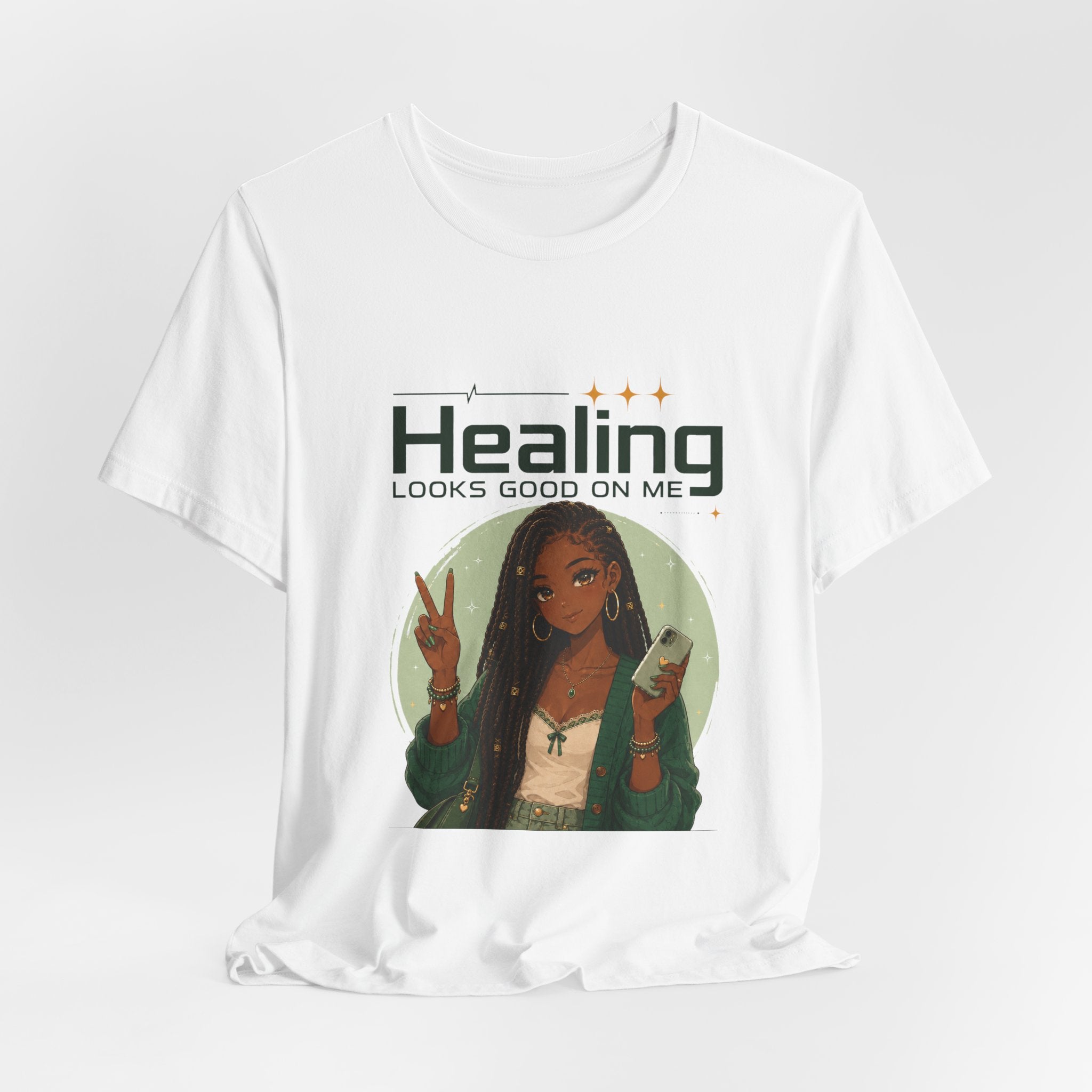 Healing Looks Good On Me Loc Tee — Empowering Self-Care Graphic T-Shirt