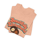 Beautifully Unbothered Tee — Retro Cute Girl Graphic T‑Shirt