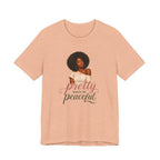 Pretty When I’m Peaceful Tee — Afro Woman Graphic T-Shirt