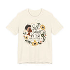 Soft Heart, Firm Boundaries Floral Tee — Empowerment Graphic T-Shirt