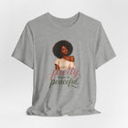 Pretty When I’m Peaceful Tee — Afro Woman Graphic T-Shirt