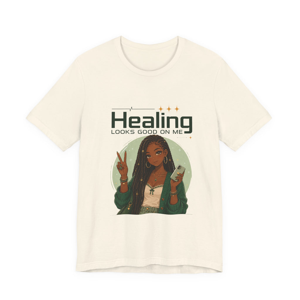 Healing Looks Good On Me Loc Tee — Empowering Self-Care Graphic T-Shirt