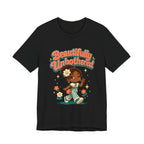 Beautifully Unbothered Tee — Retro Cute Girl Graphic T‑Shirt