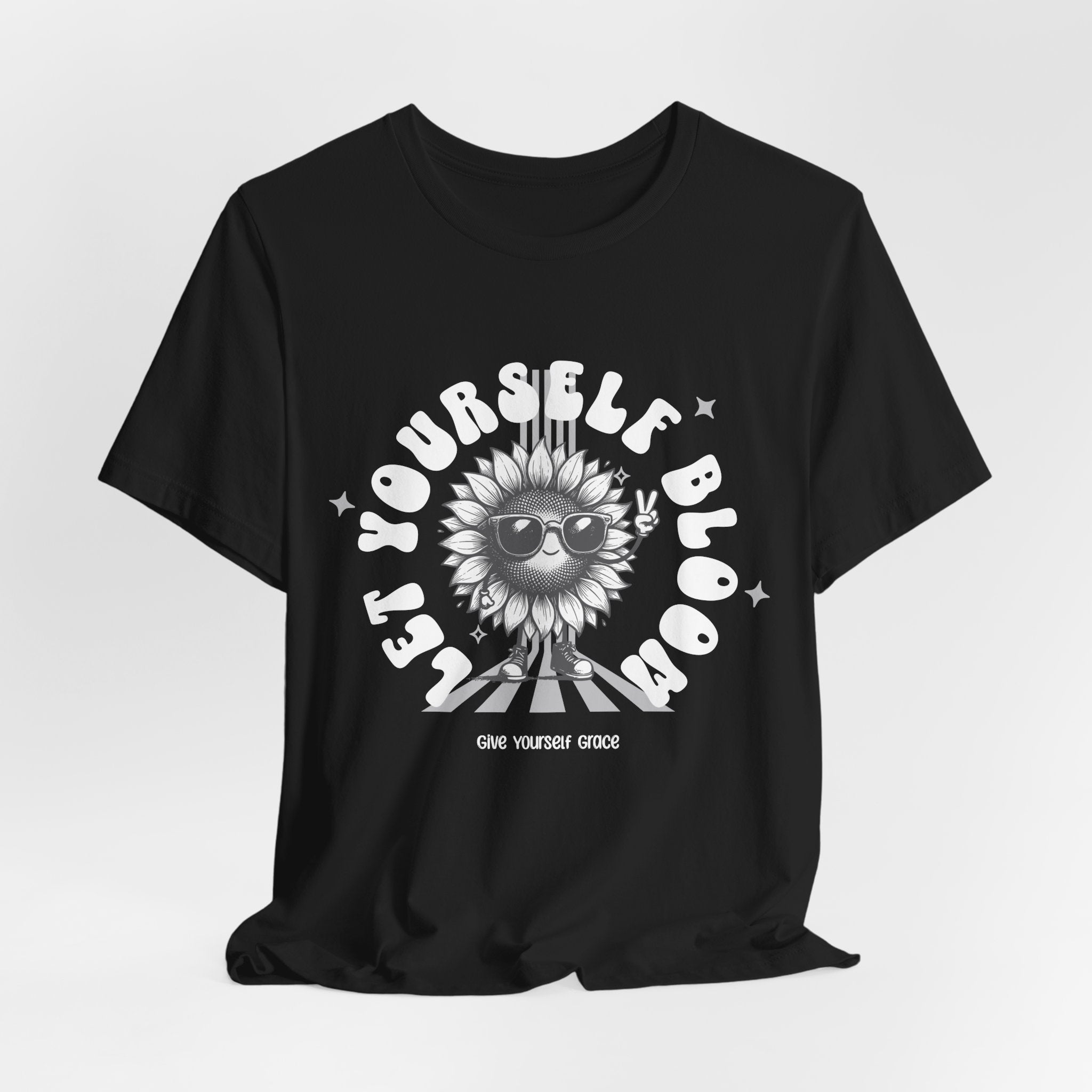 Let Yourself Bloom Sunflower T-Shirt — Positive Gardening Graphic Tee