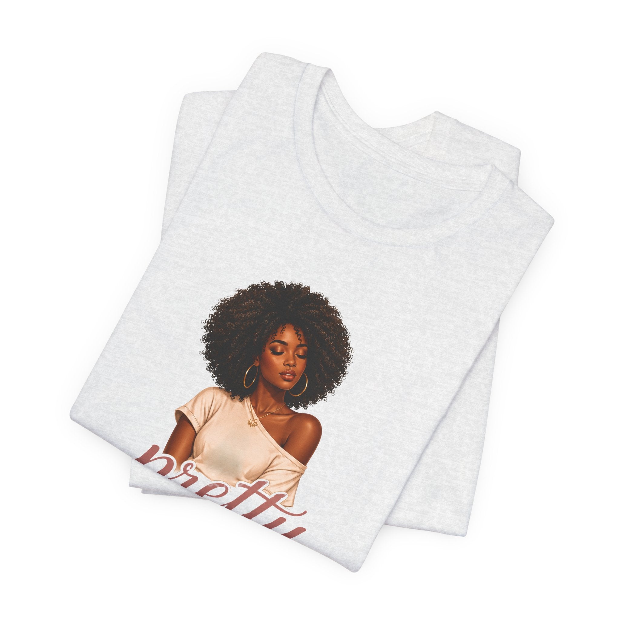 Pretty When I’m Peaceful Tee — Afro Woman Graphic T-Shirt