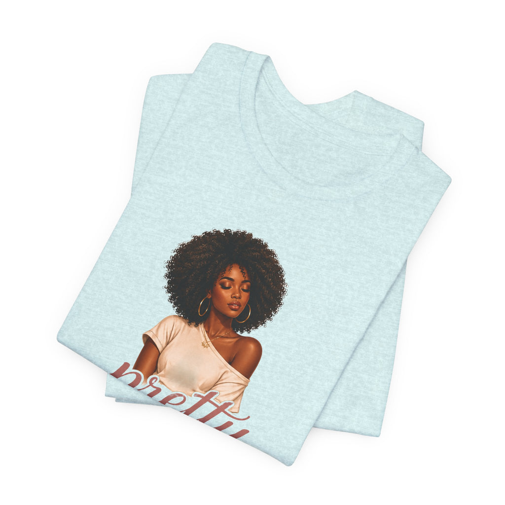 Pretty When I’m Peaceful Tee — Afro Woman Graphic T-Shirt