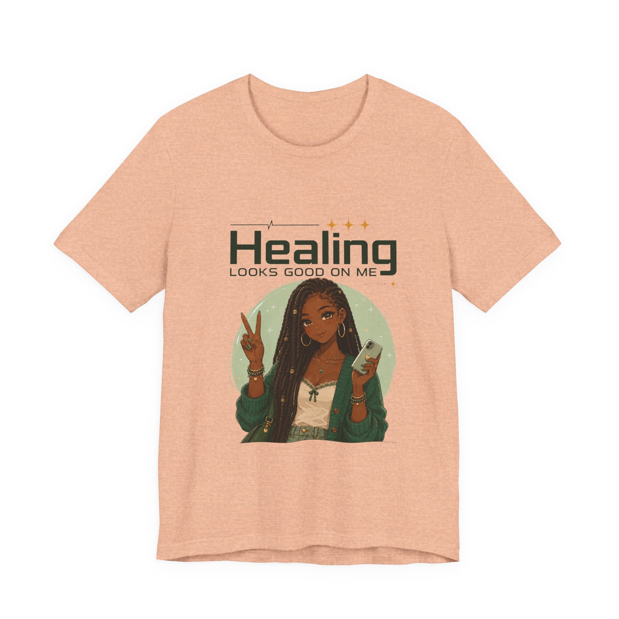 Healing Looks Good On Me Loc Tee — Empowering Self-Care Graphic T-Shirt