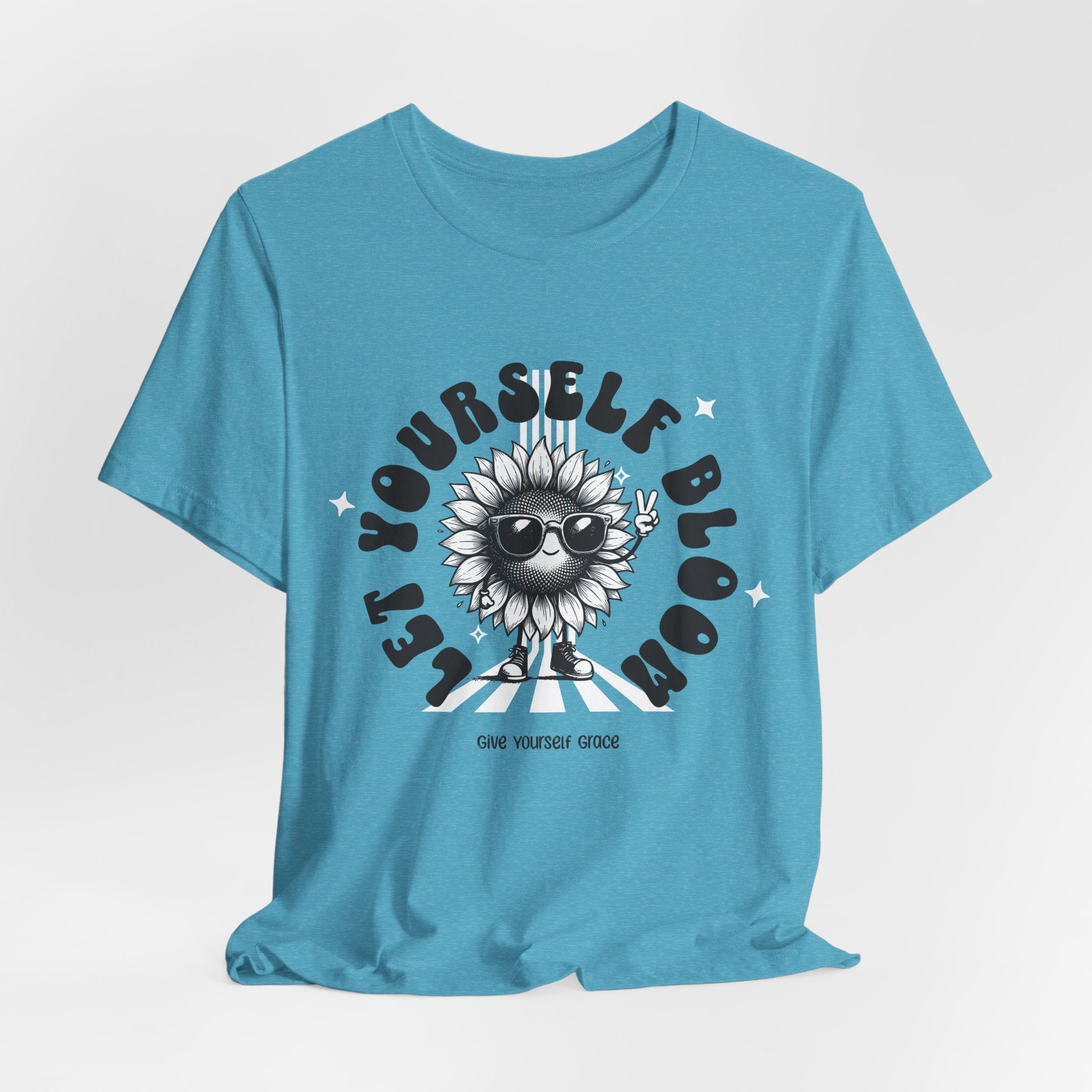 Let Yourself Bloom Sunflower T-Shirt — Positive Gardening Graphic Tee