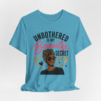 Unbothered Is My Beauty Secret Tee — Empowering Black Woman Graphic T-Shirt