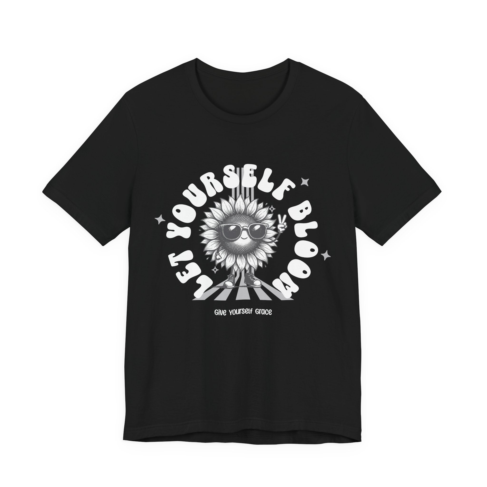 Let Yourself Bloom Sunflower T-Shirt — Positive Gardening Graphic Tee