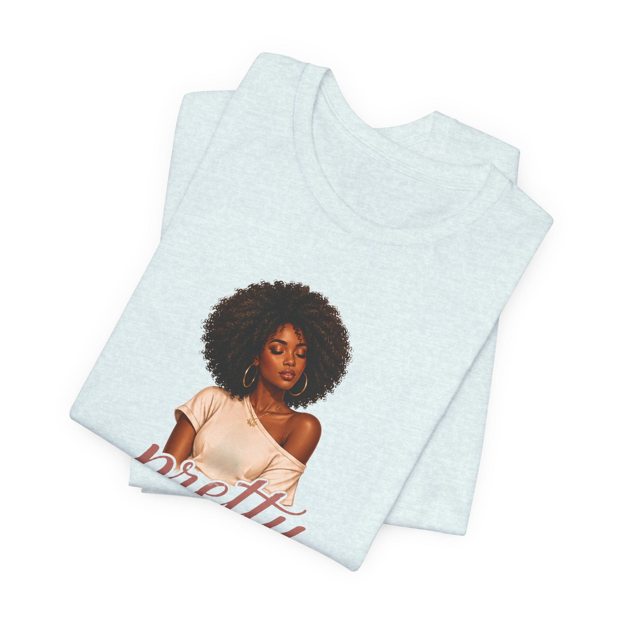 Pretty When I’m Peaceful Tee — Afro Woman Graphic T-Shirt