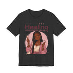 Healing Looks Good On Me T‑Shirt — Self‑Care Positive Vibes Braids Tee