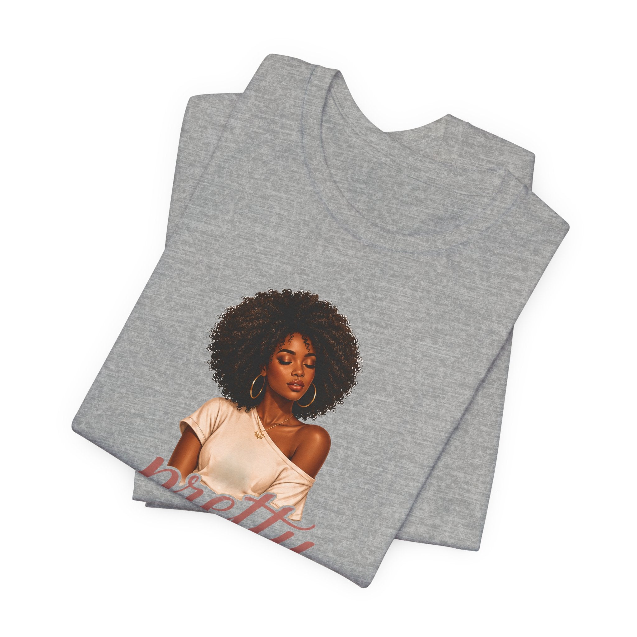 Pretty When I’m Peaceful Tee — Afro Woman Graphic T-Shirt